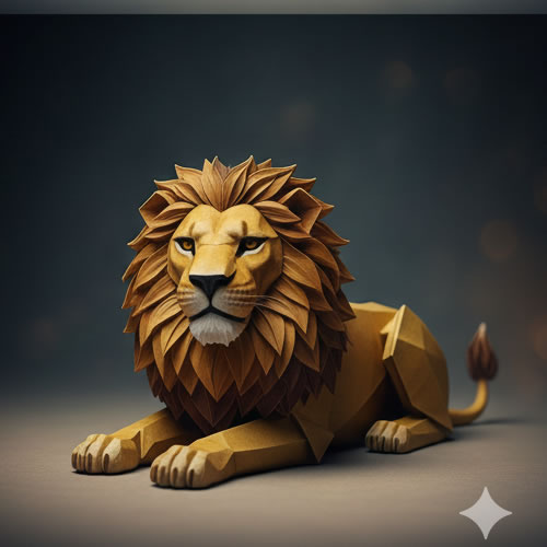 Resting Lion Image